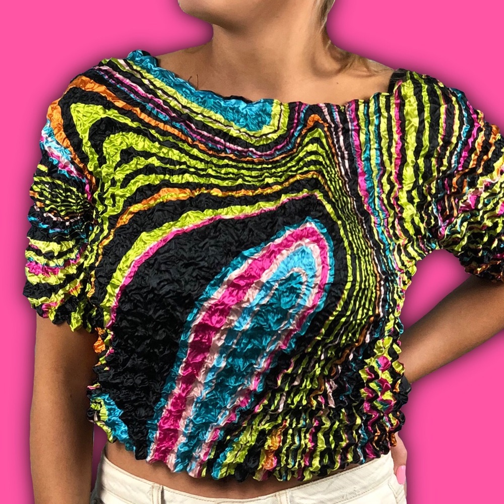 Y2K Pucci print top